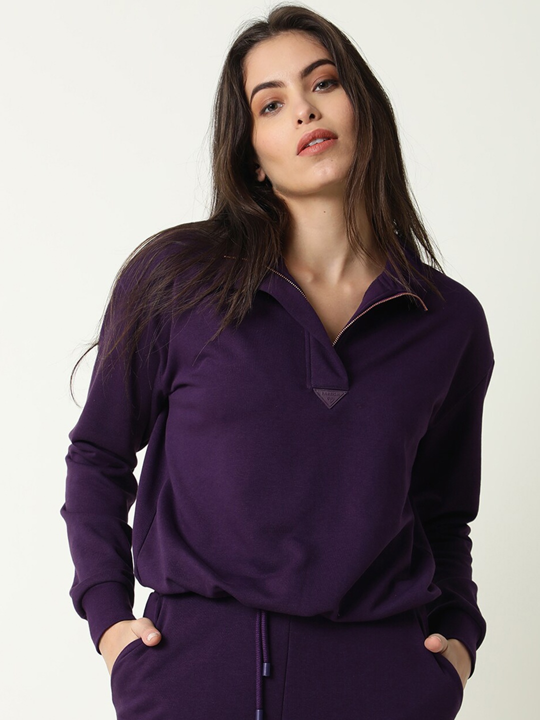 

RAREISM Women Purple Sweatshirt