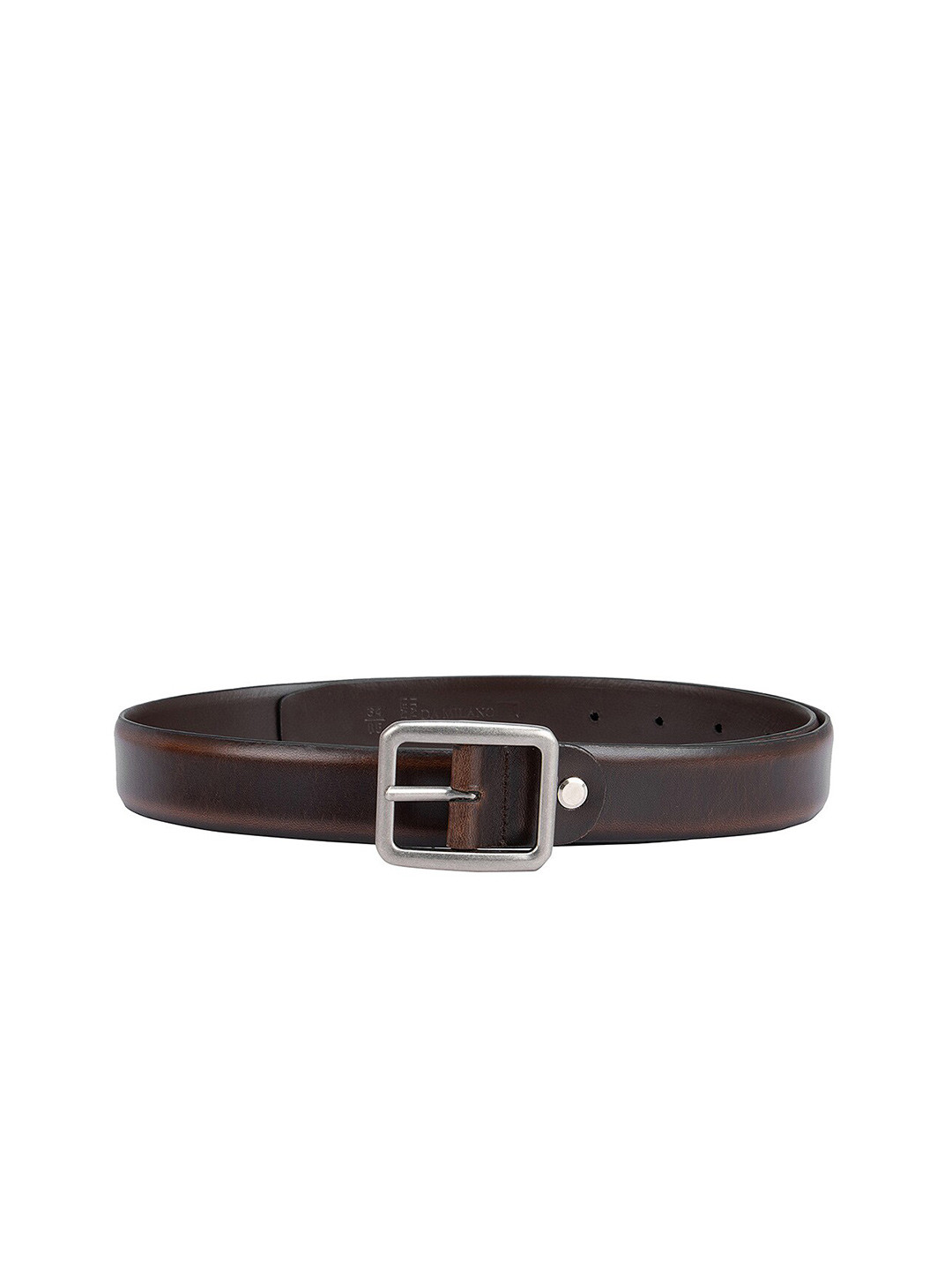 

Da Milano Men Textured Leather Formal Belt, Brown