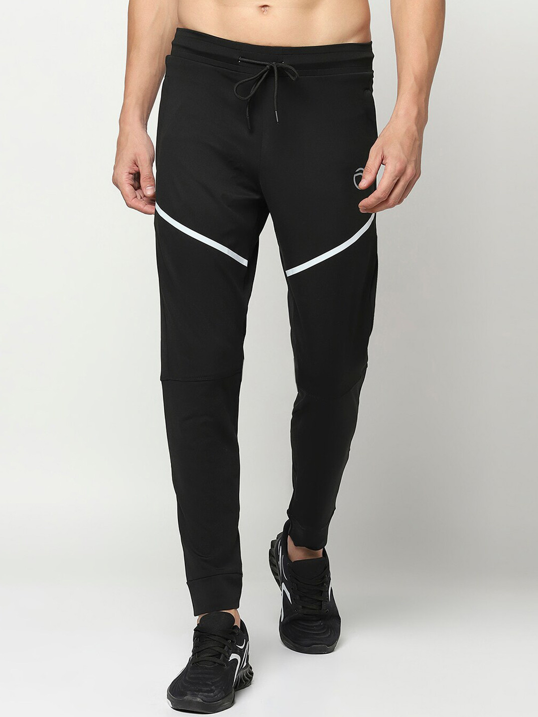 

Truerevo Men Black Solid Track Pants