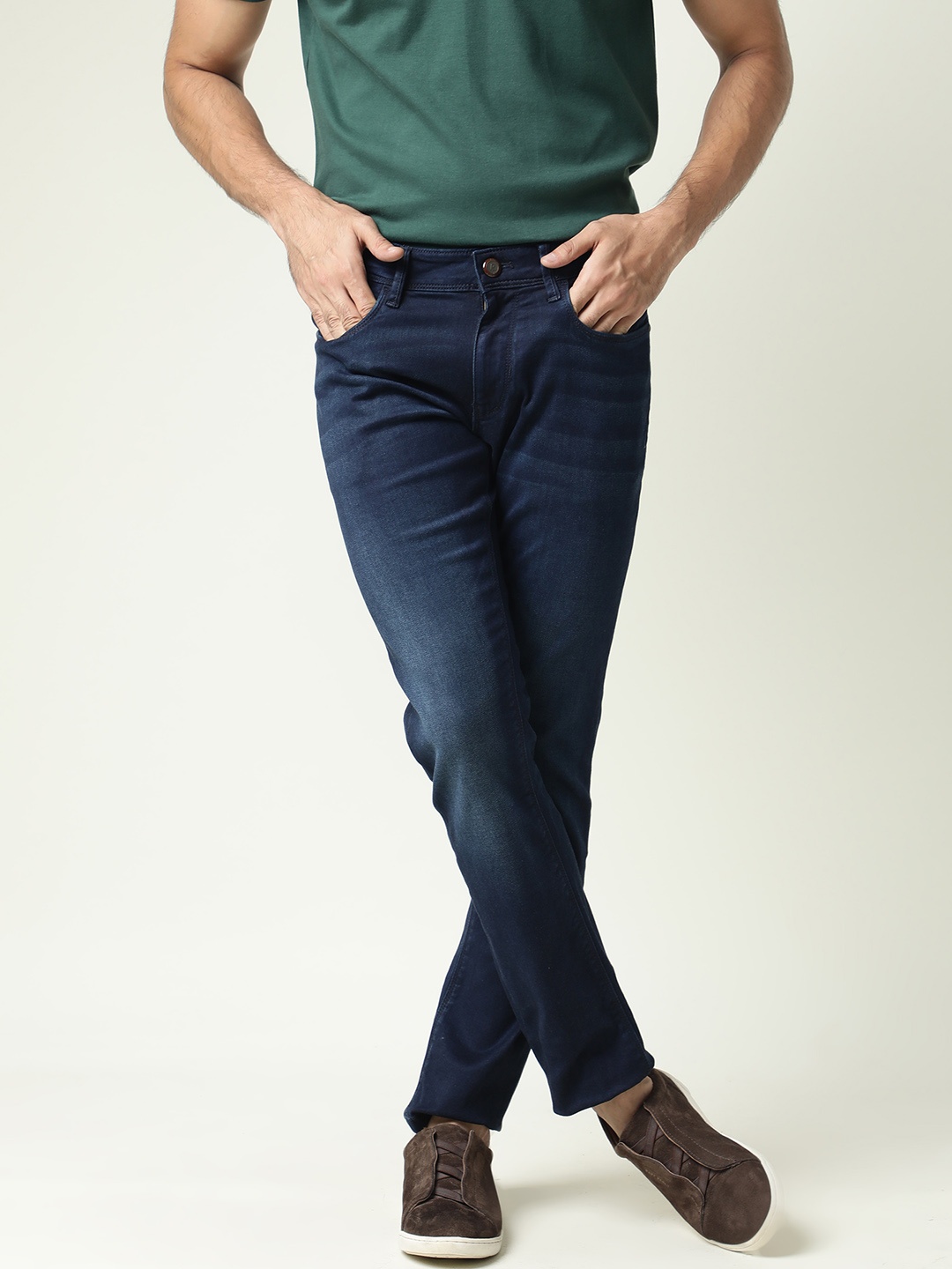 

RARE RABBIT Men Gaza Slim Fit Jeans, Blue