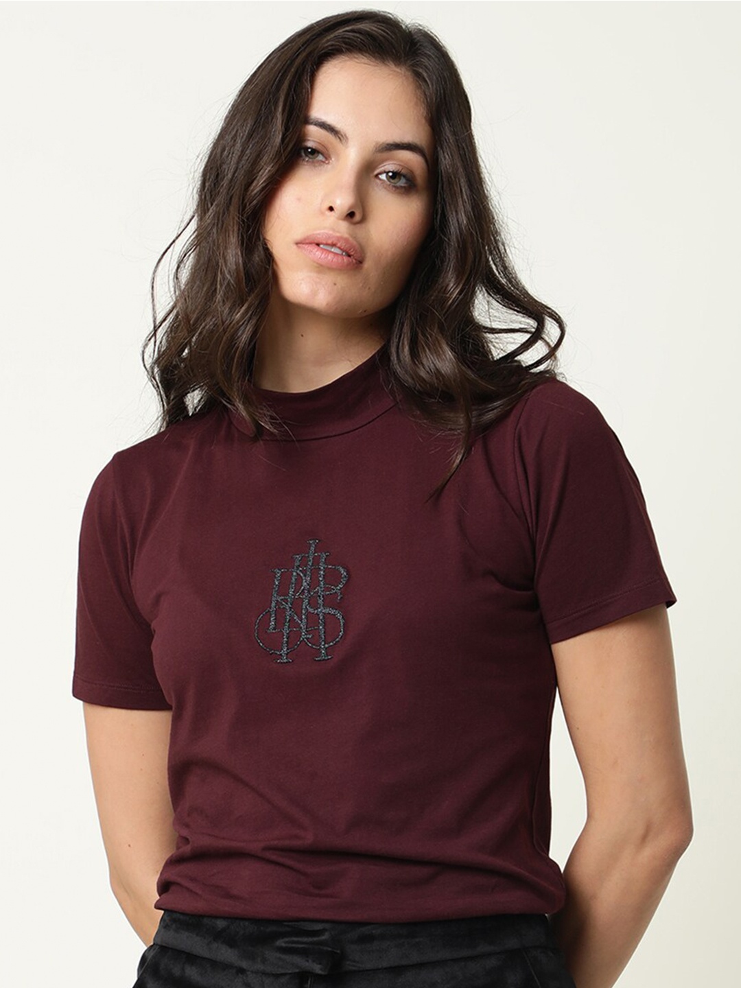 

RAREISM Women T-shirt, Maroon