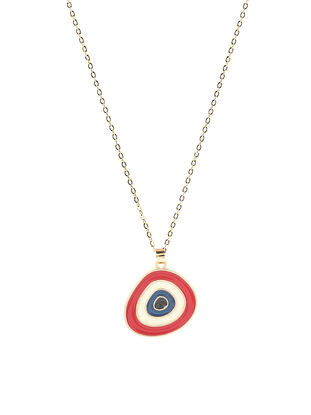 

EL REGALO Women Gold-Toned & Blue Gold-Plated Necklace