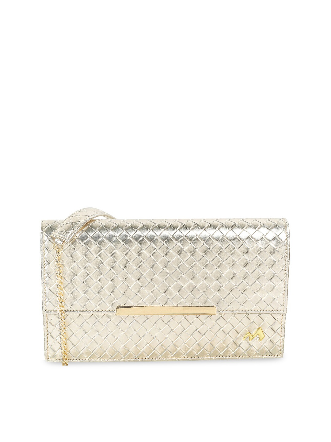 

Metro Gold-Toned Textured Swagger Sling Bag