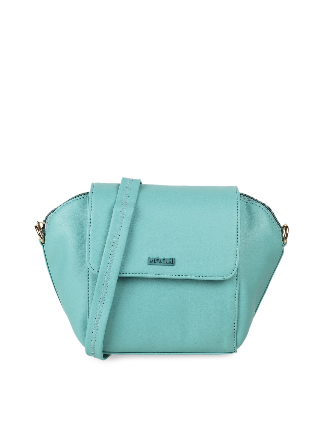 

Mochi Green PU Structured Sling Bag