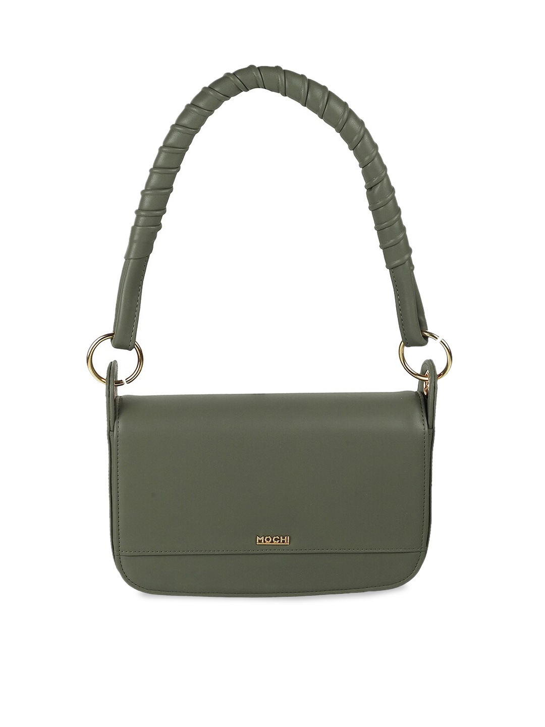 

Mochi Textured Structured Handheld Bag, Green