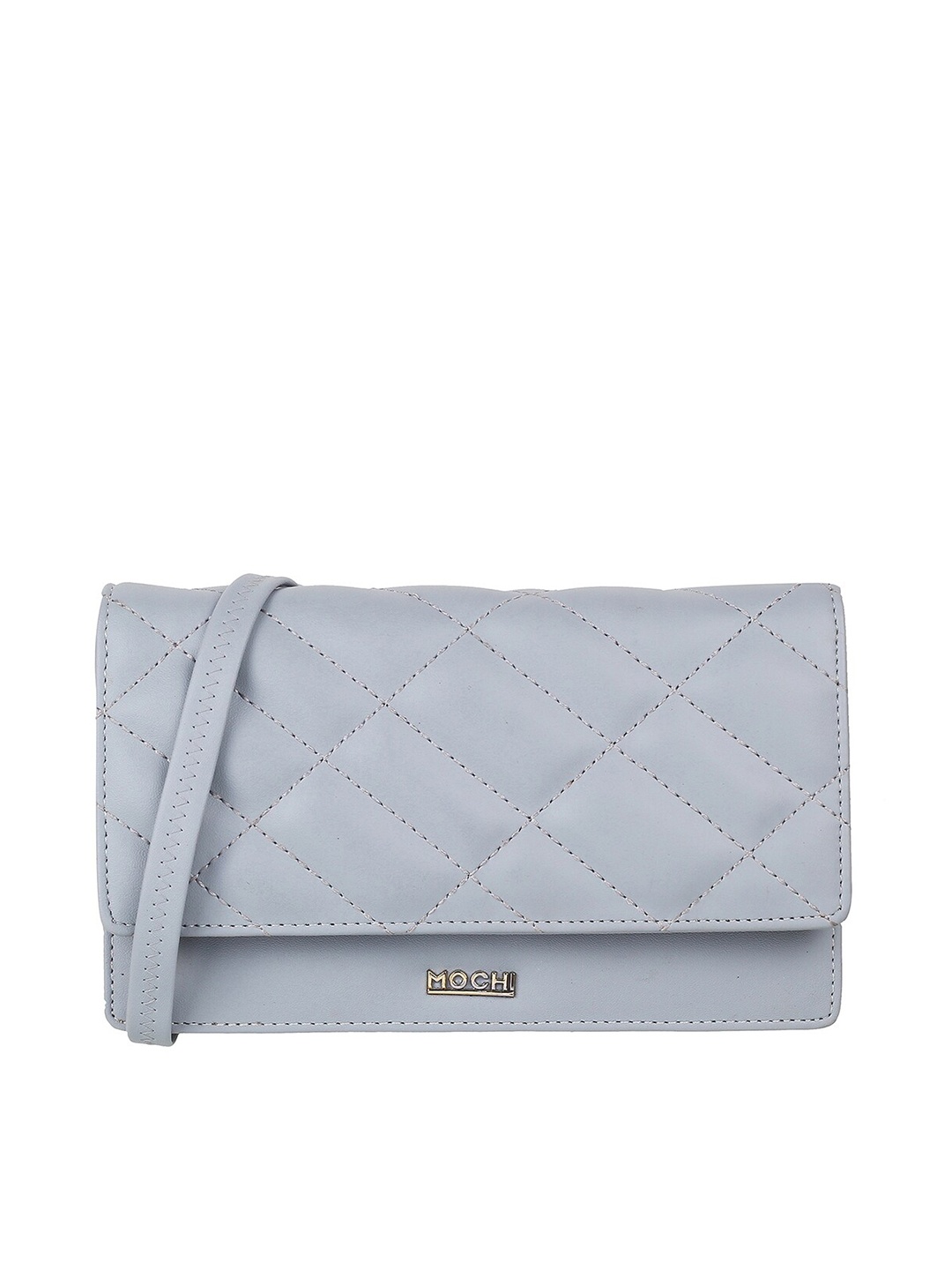 

Mochi Women Blue Textured PU Envelope