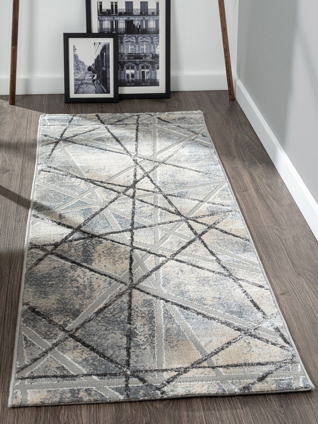 

OBSESSIONS Grey & Black Anti-static Polypropylene Floor Runner