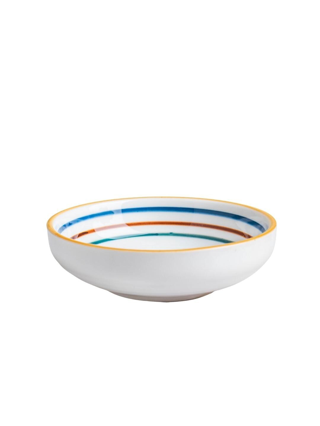

Nestasia White & Blue Microwave safe Printed Ceramic Glossy Bowl