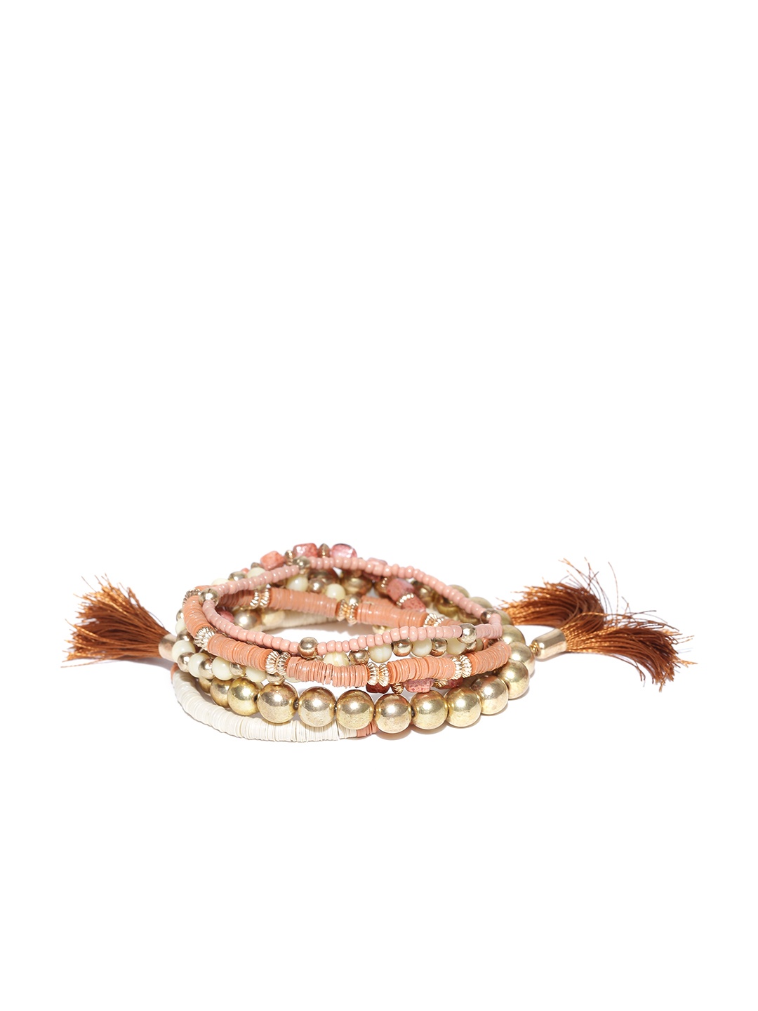 

Blueberry Set of 6 Beaded Bracelets, Multi