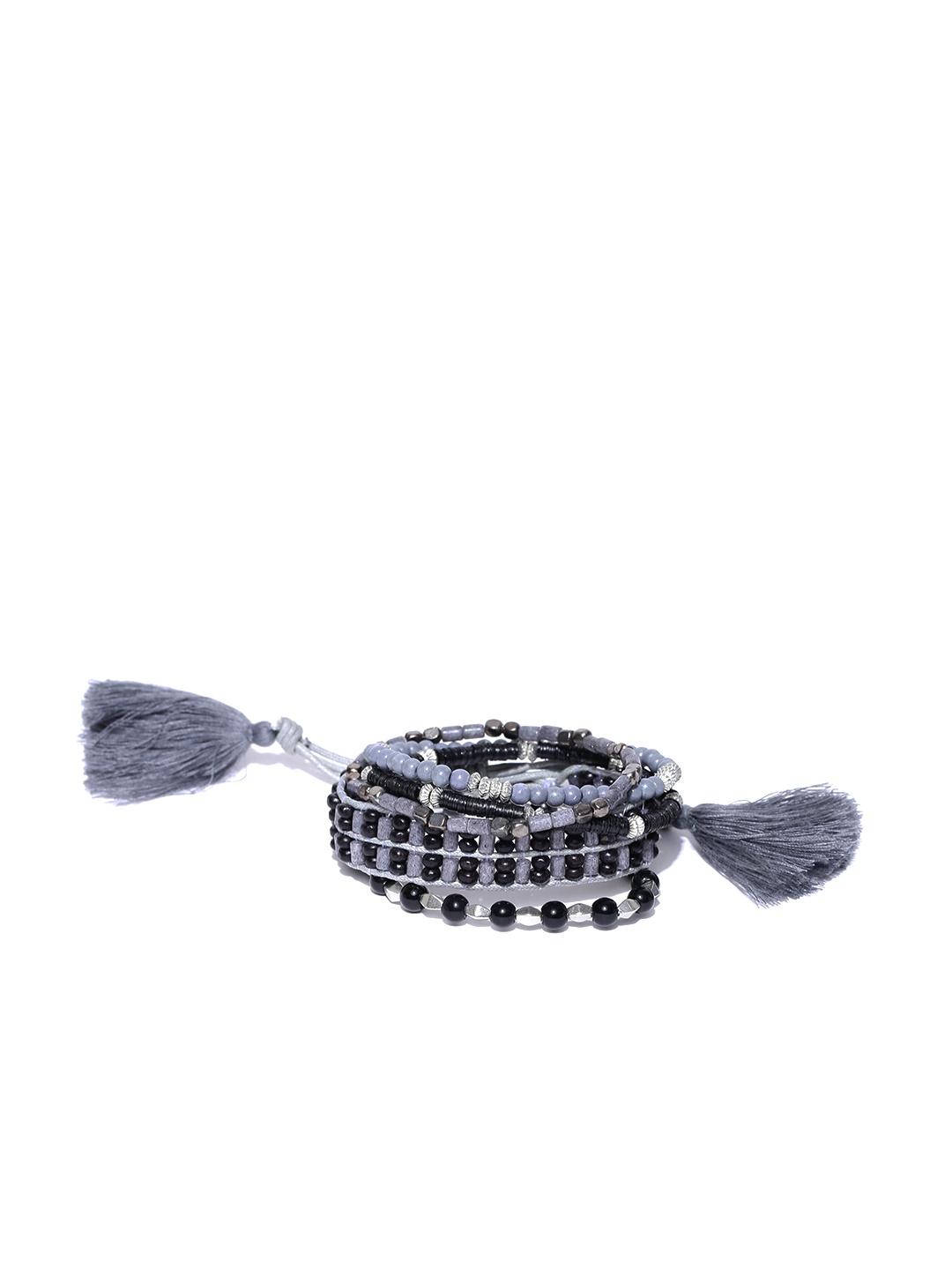 

Blueberry Set of 5 Bracelets, Grey