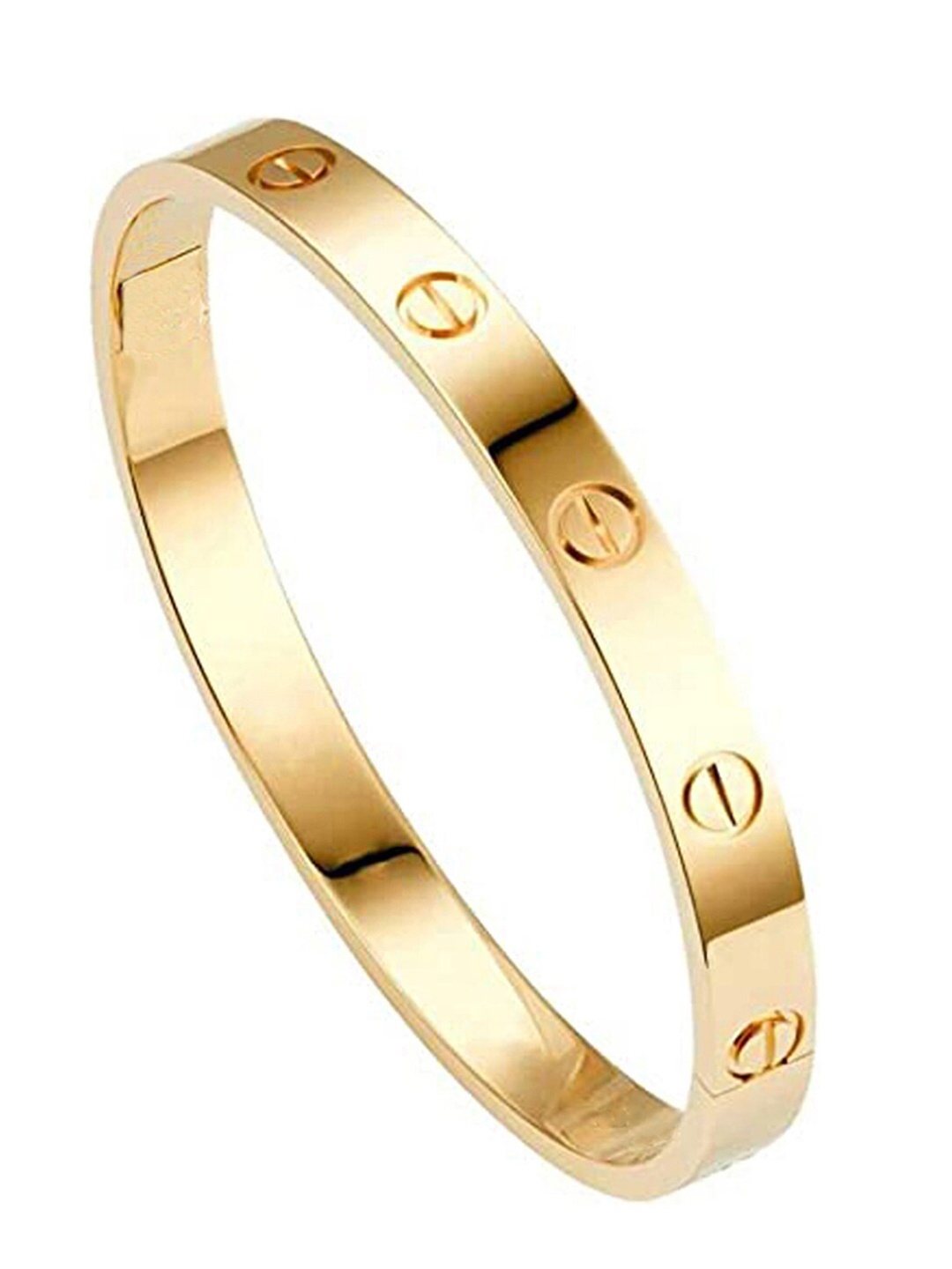

Jewels Galaxy Women Gold-Toned Gold-Plated Kada Bracelet