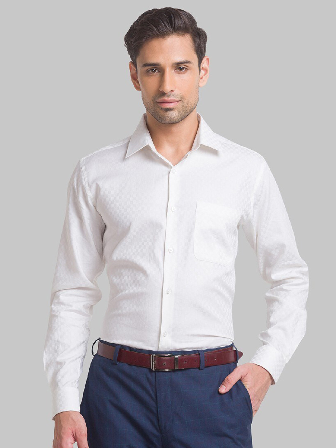 

Raymond Men Beige Pure Cotton Casual Shirt