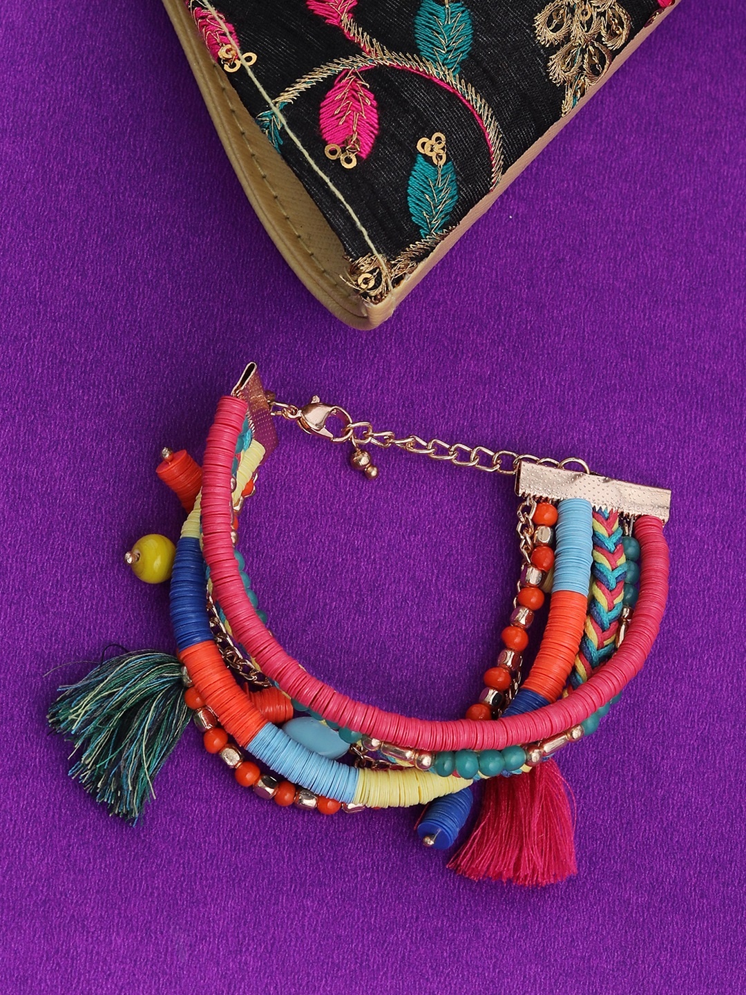 

Blueberry Multicoloured Multistranded Bracelet, Multi