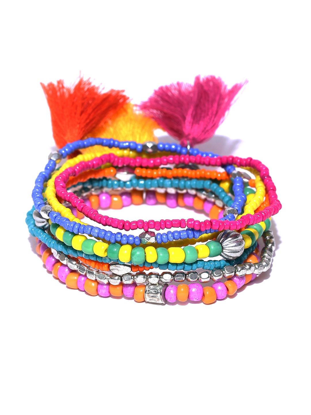 

Blueberry Set of 8 Bracelets, Multi