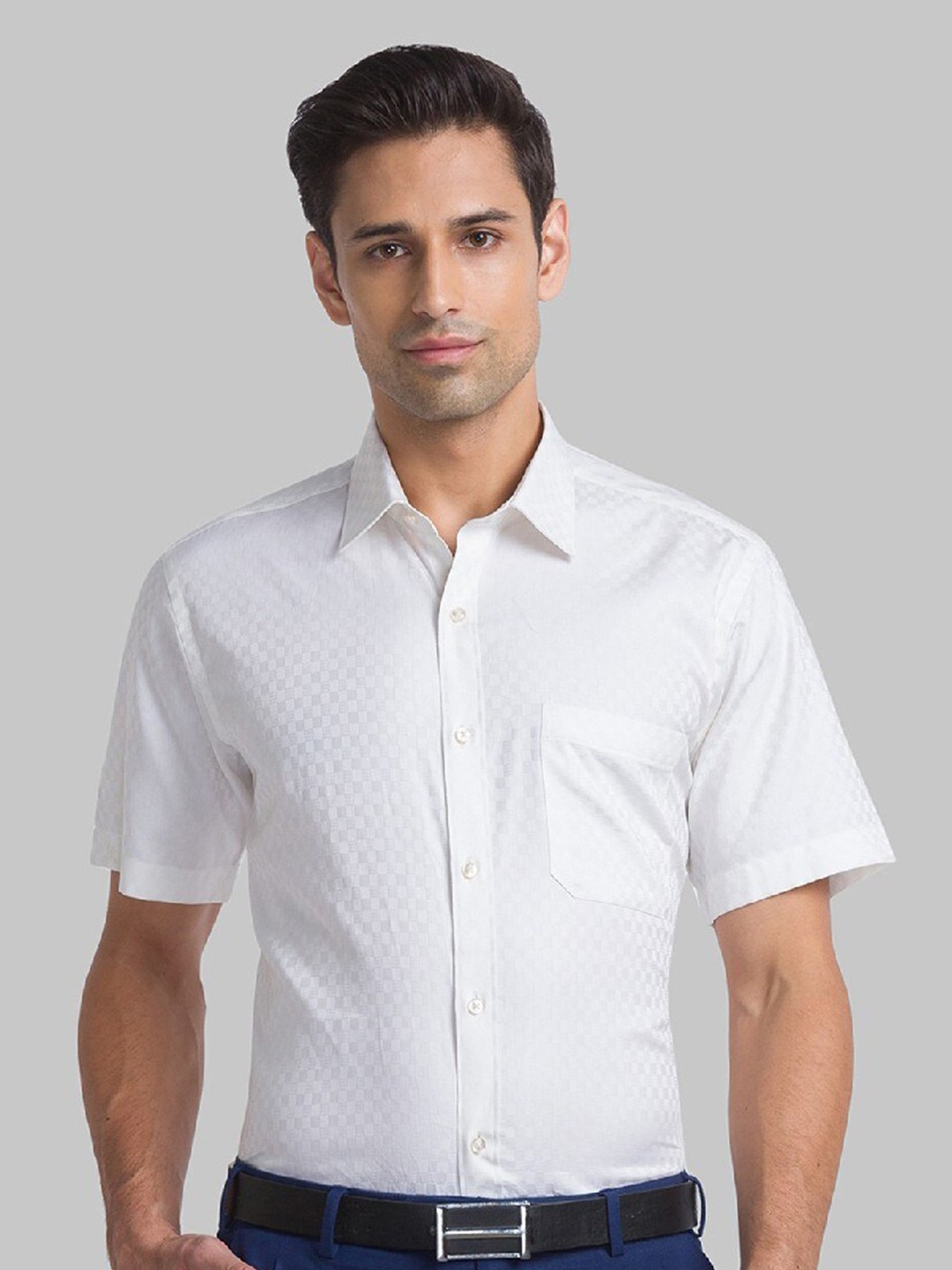 

Raymond Men Beige Pure Cotton Formal Shirt