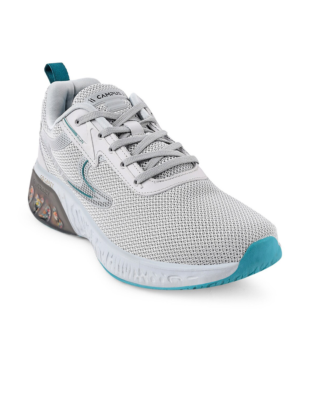 

Campus Men Mesh Lace-Ups Running Sports Shoes, Grey