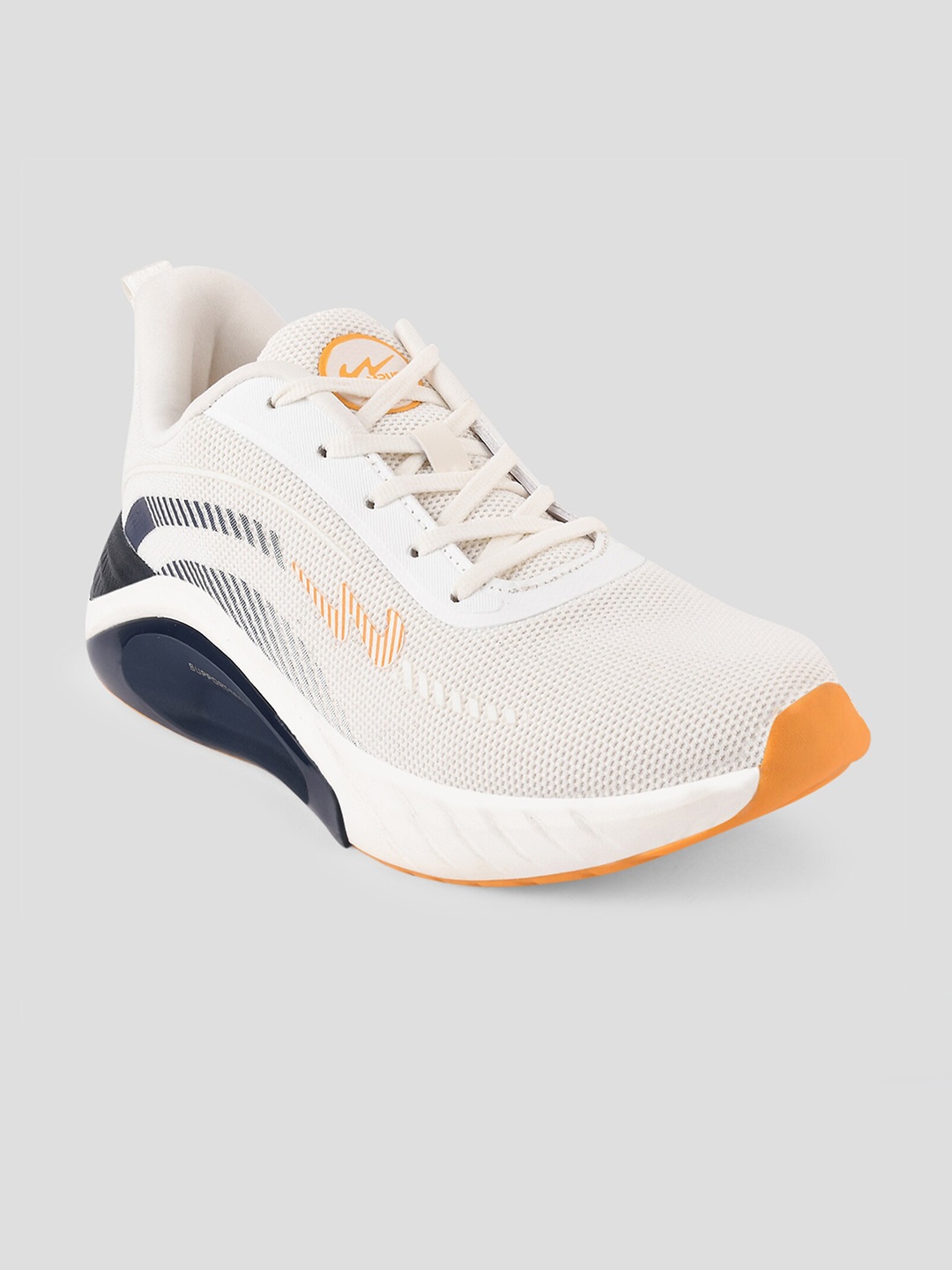 

Campus Men Off White Mesh Running Shoes