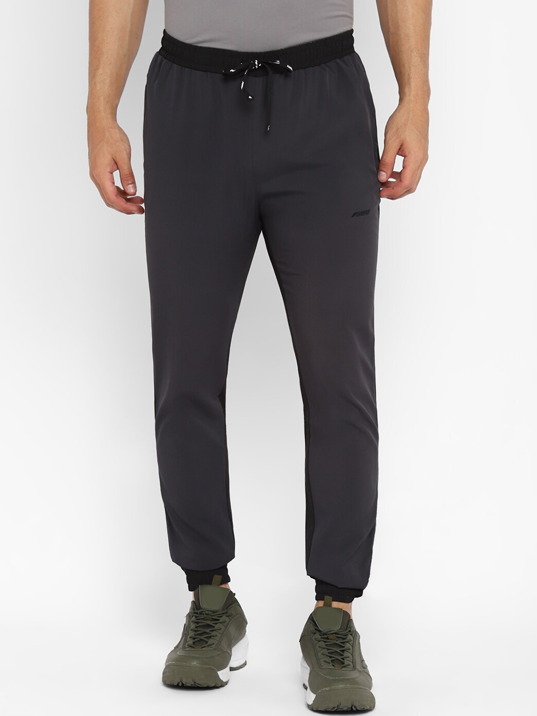 

FURO by Red Chief Men Black Solid Joggers