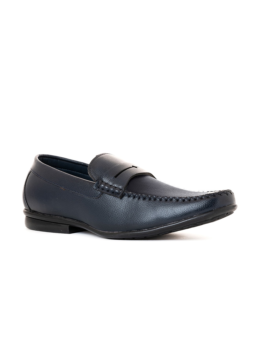 

Khadims Men Textured Loafers, Navy blue