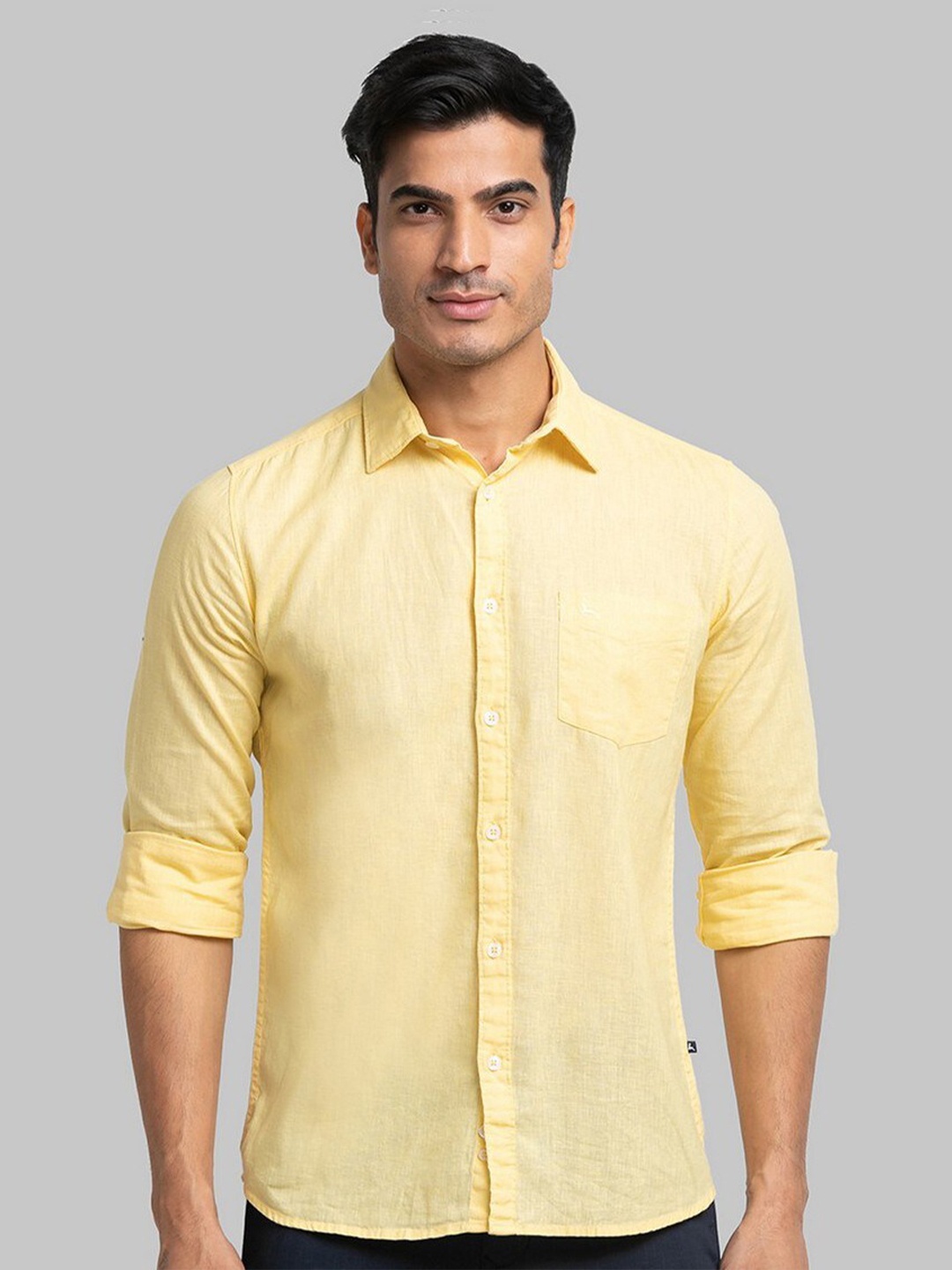 

Parx Men Yellow Slim Fit Casual Shirt