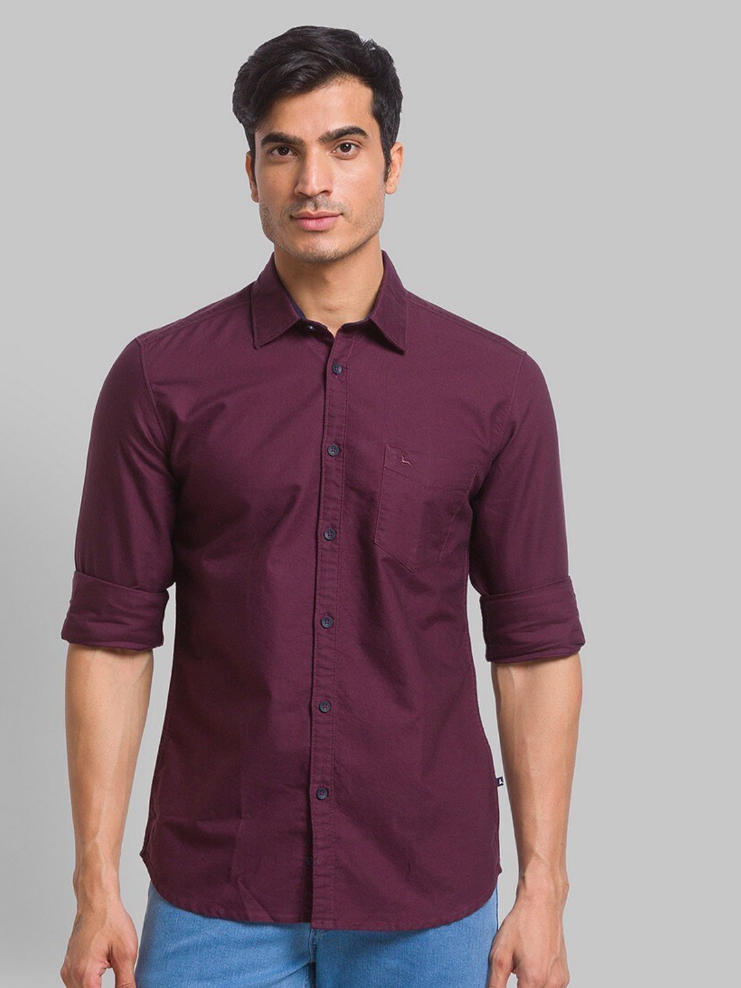 

Parx Men Red Slim Fit Casual Shirt