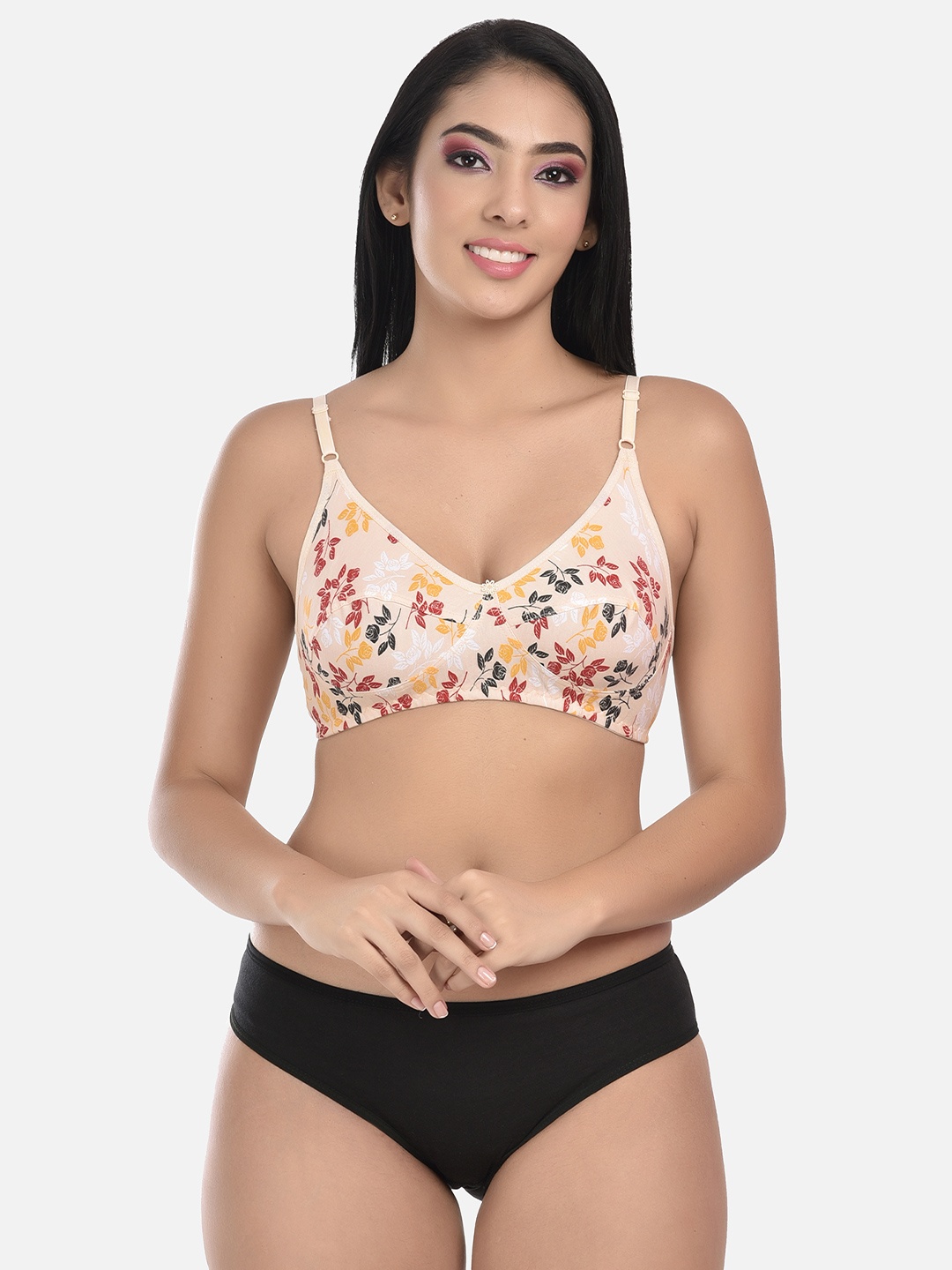 

StyFun Women Yellow & Black Printed Lingerie Set