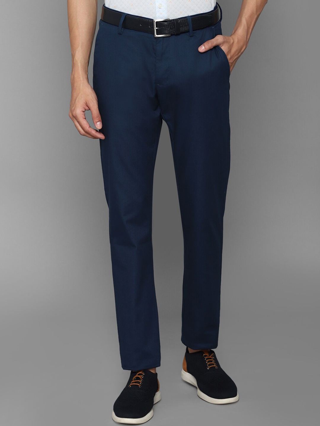 

Allen Solly Men Navy Blue Slim Fit Chinos Trousers