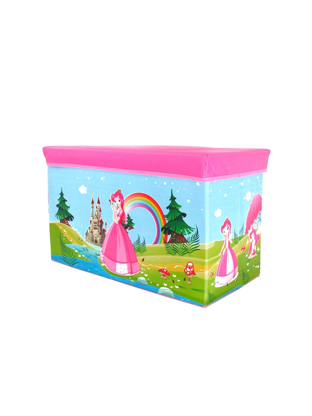 

Yellow Bee Kids Multicolored Printed Storage Box Organizer, Multi