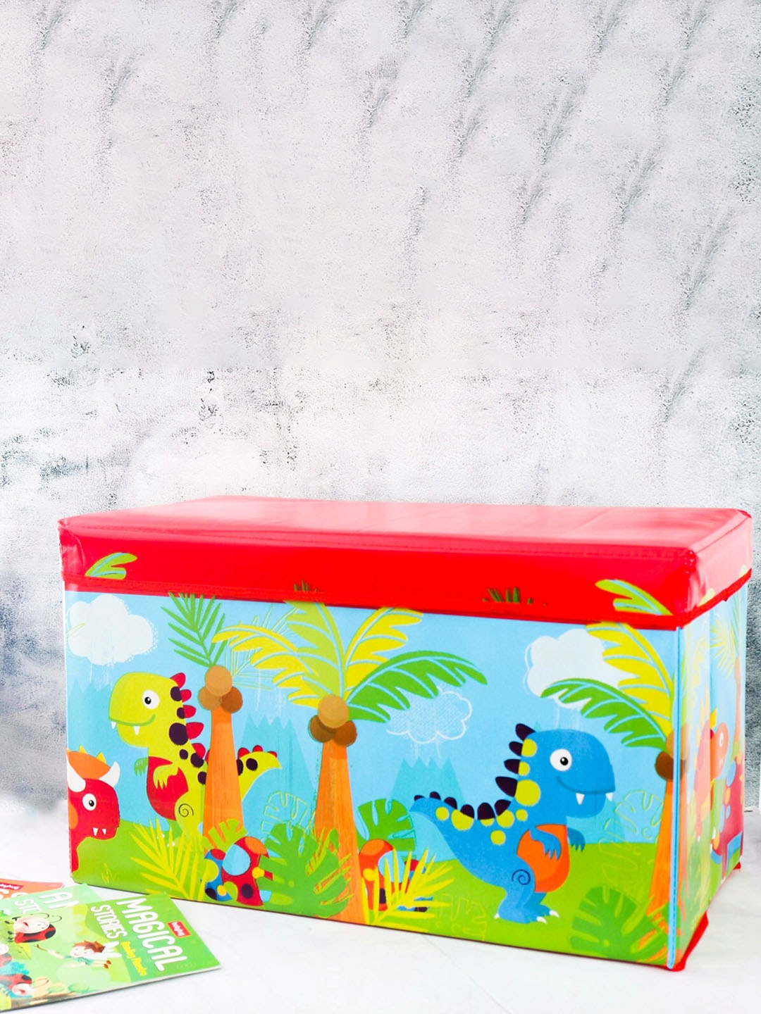 

Yellow Bee Kids Blue & Red Printed Wardrobe Organisers