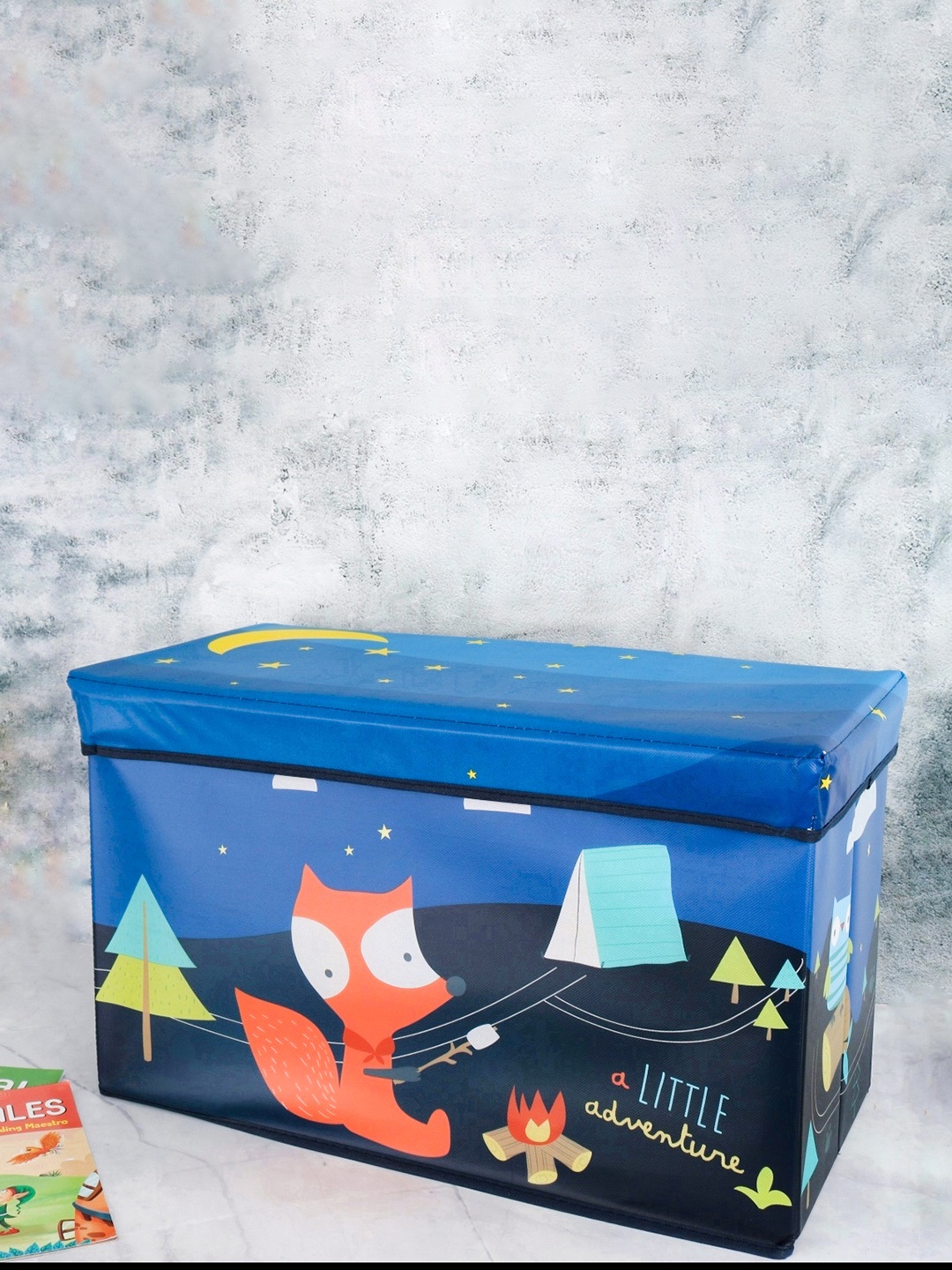 

Yellow Bee Kids Blue & Red Printed Wardrobe Organisers