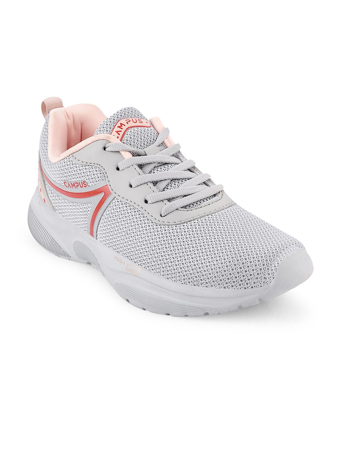 

Campus Women Mesh Lace-Ups Running Sports Shoes, Grey
