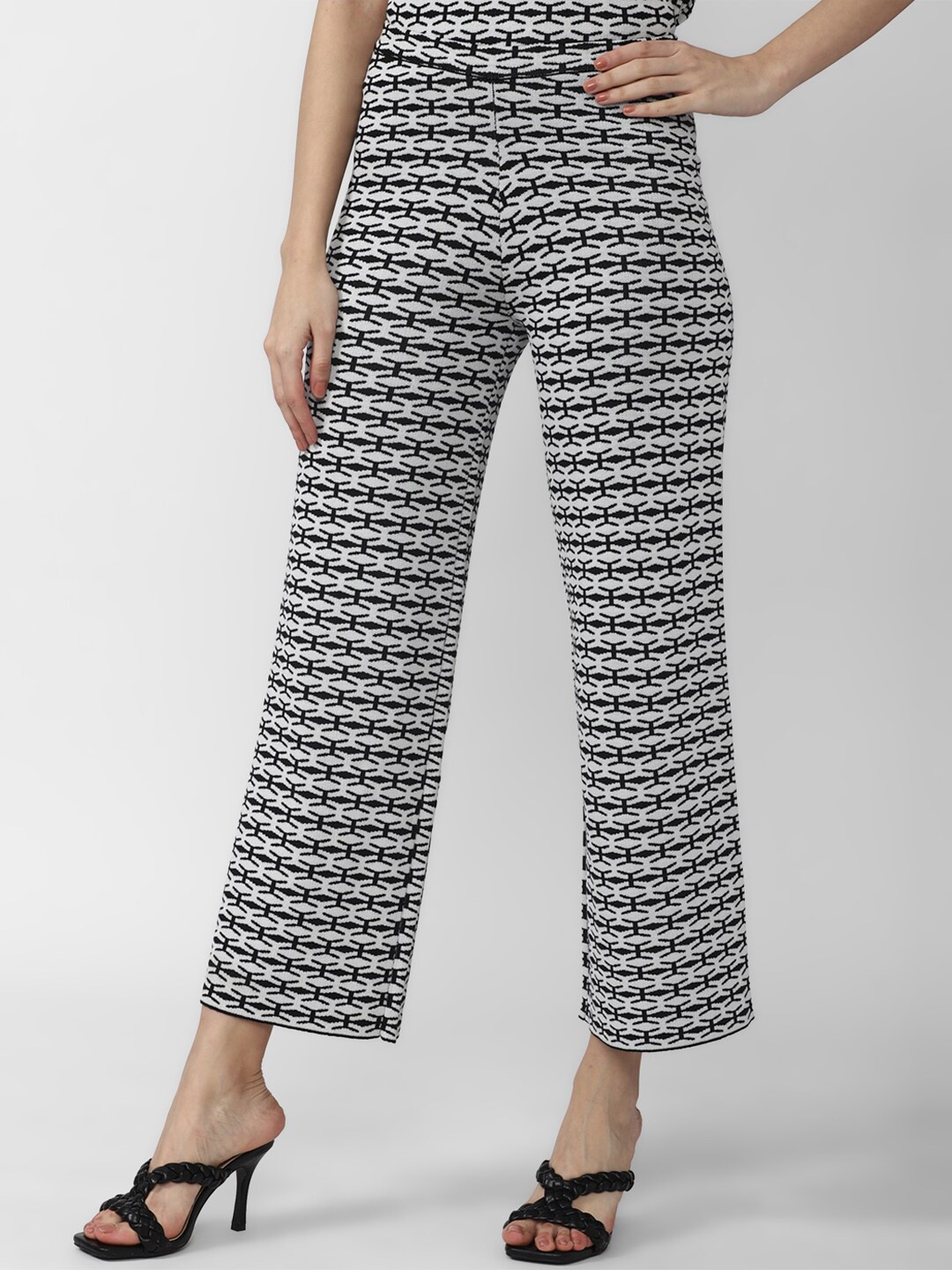 

Van Heusen Woman Women White Striped Trousers