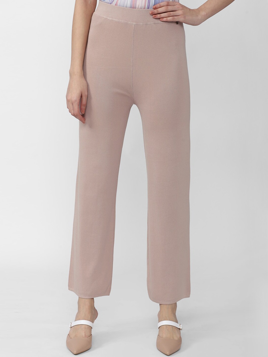 

Van Heusen Woman Women Peach-Coloured Trousers