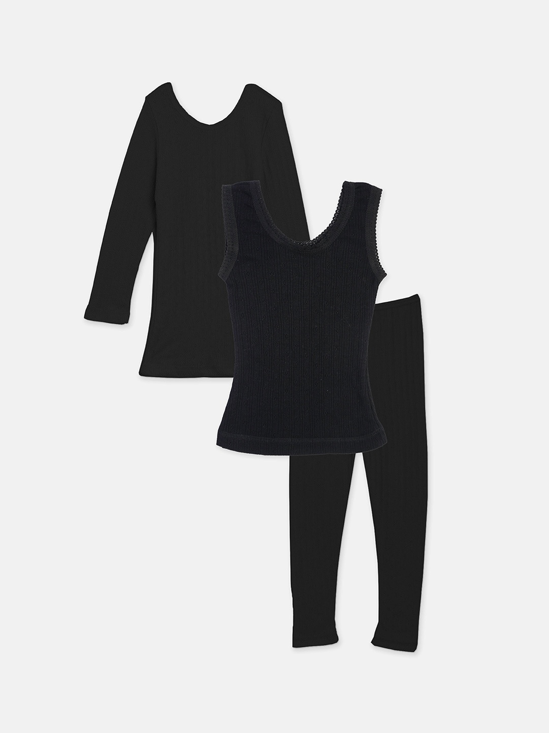 

Kanvin Teen Girls Black Thermal Set