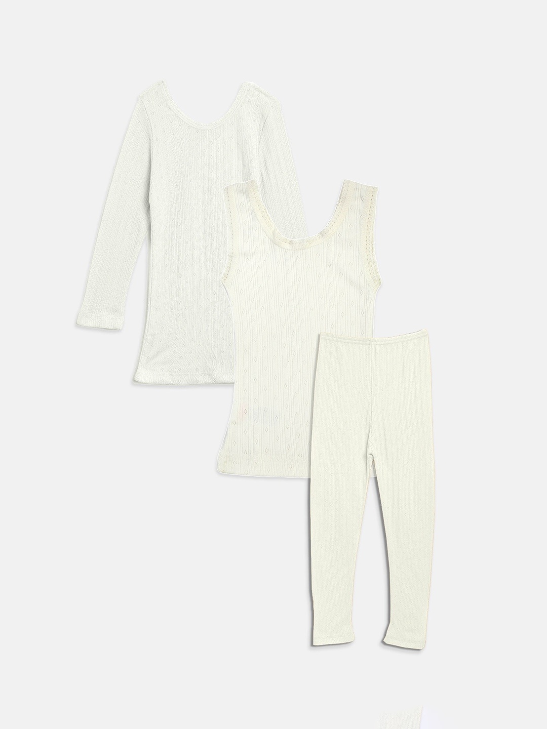 

Kanvin Girls Off White Thermal Set