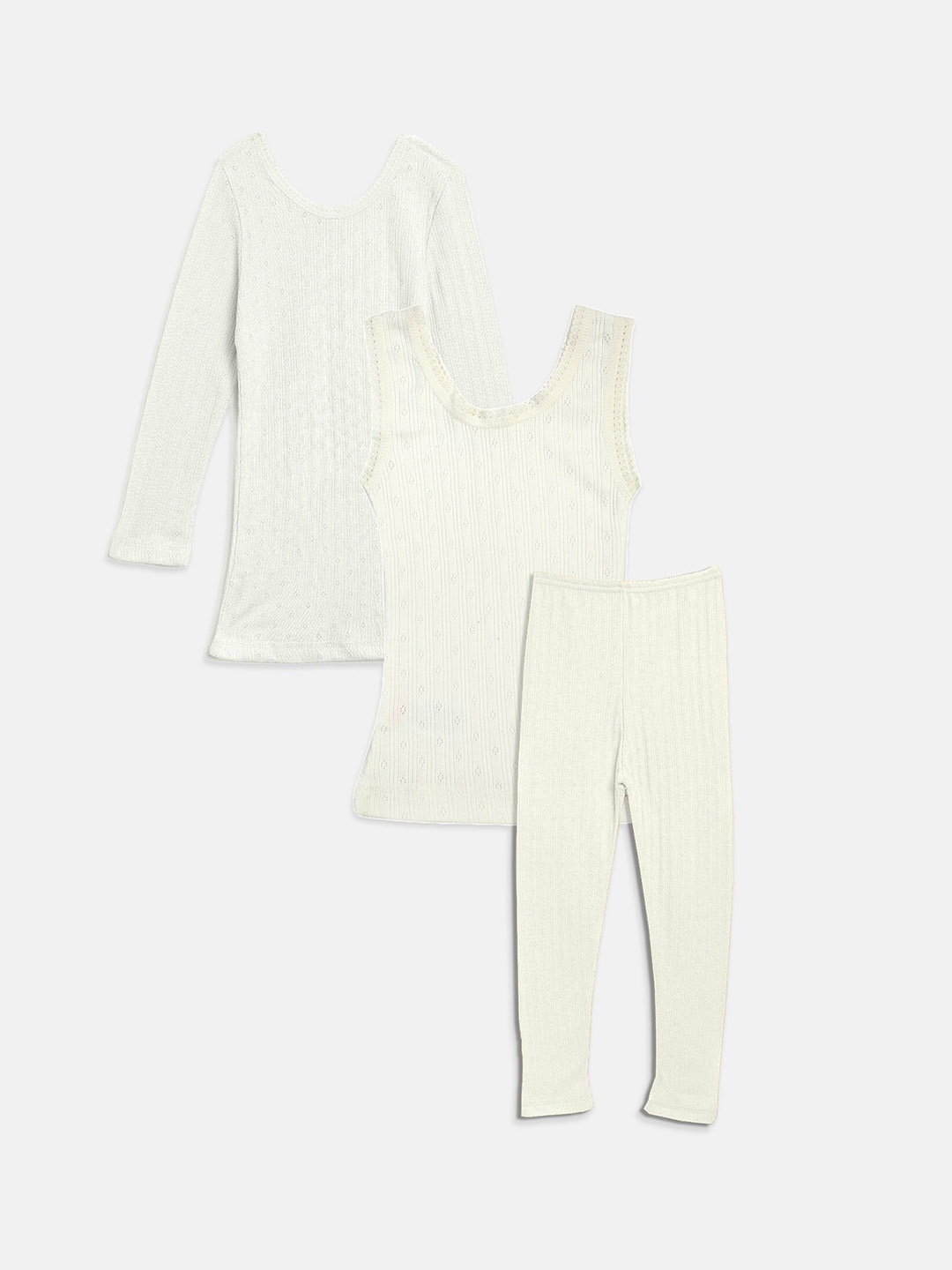 

Kanvin Girls Off White Thermal Set