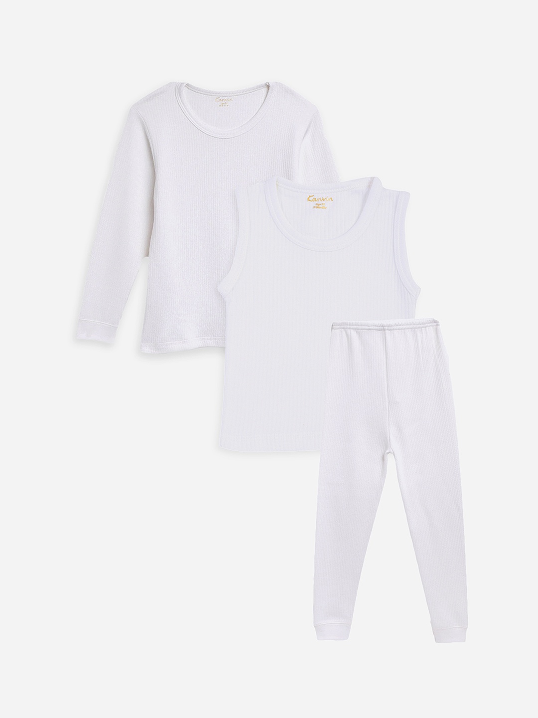 

Kanvin Boys White Thermal Set