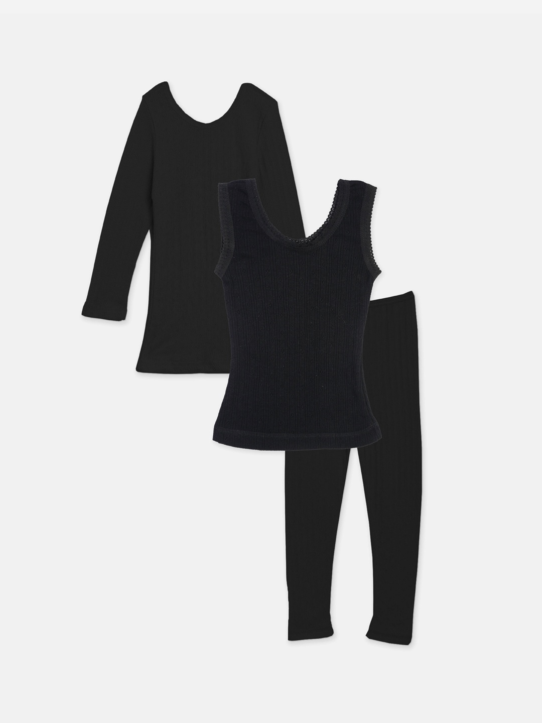 

Kanvin Girls Black Thermal Set