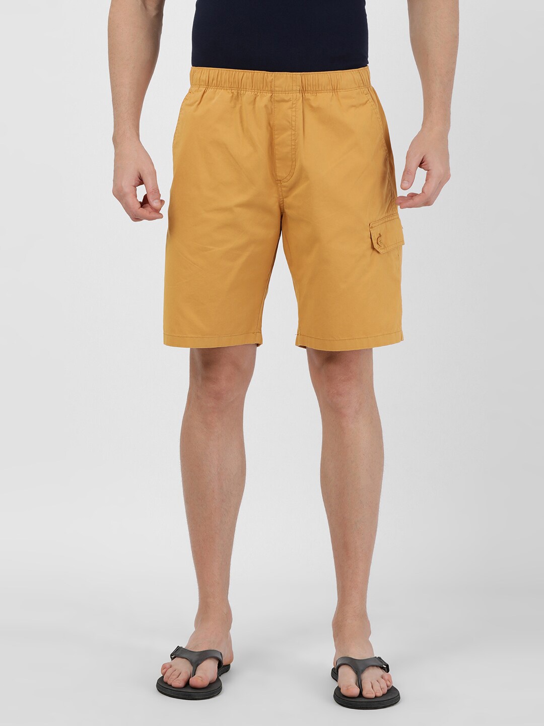 

t-base Men Pale-Banana Lounge Shorts, Mustard