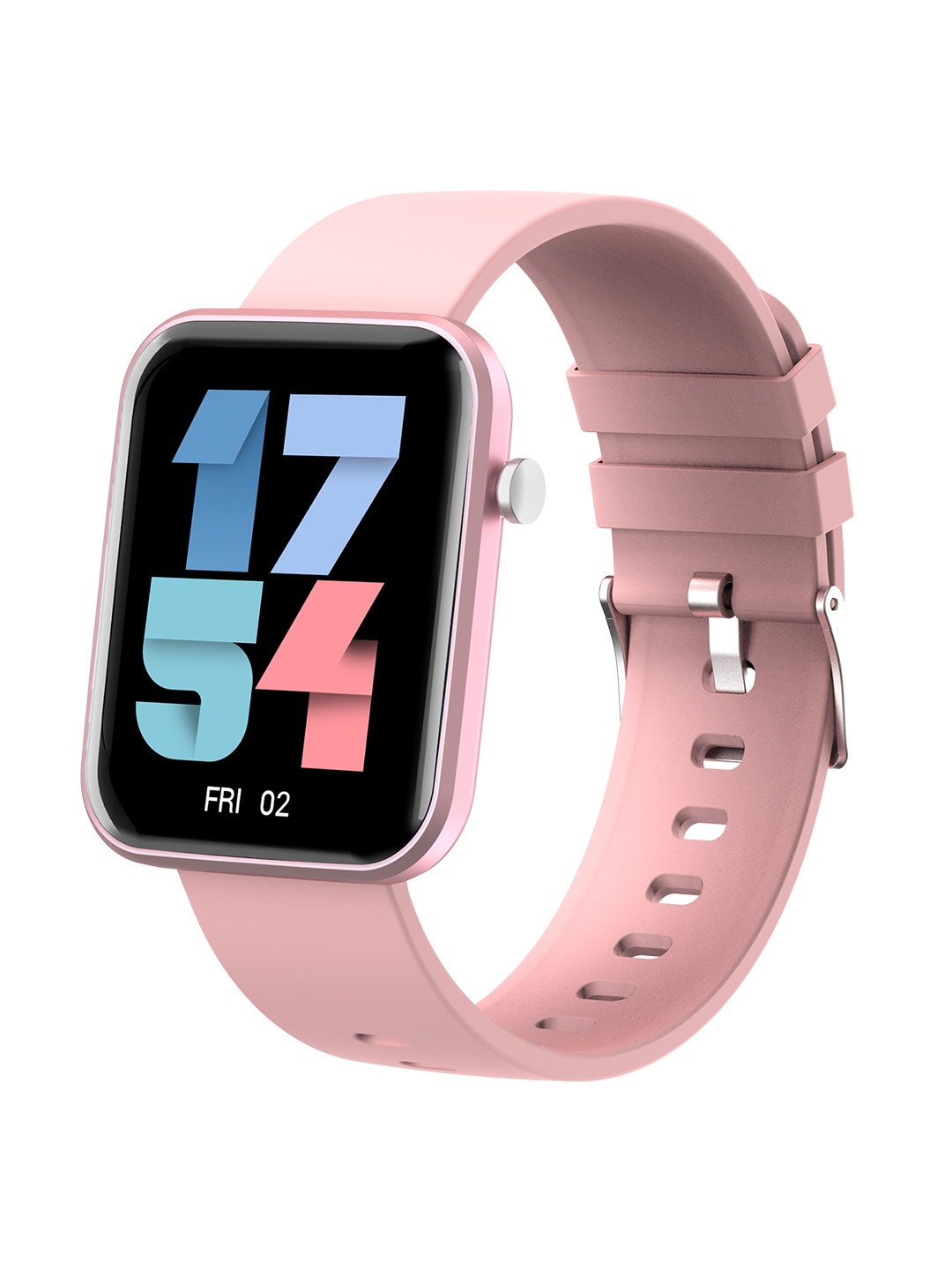 

CrossBeats CRUX 1.7 Inch HD Display SpO2 & heart Rate Monitor 200+ watch faces Smart Watch, Pink
