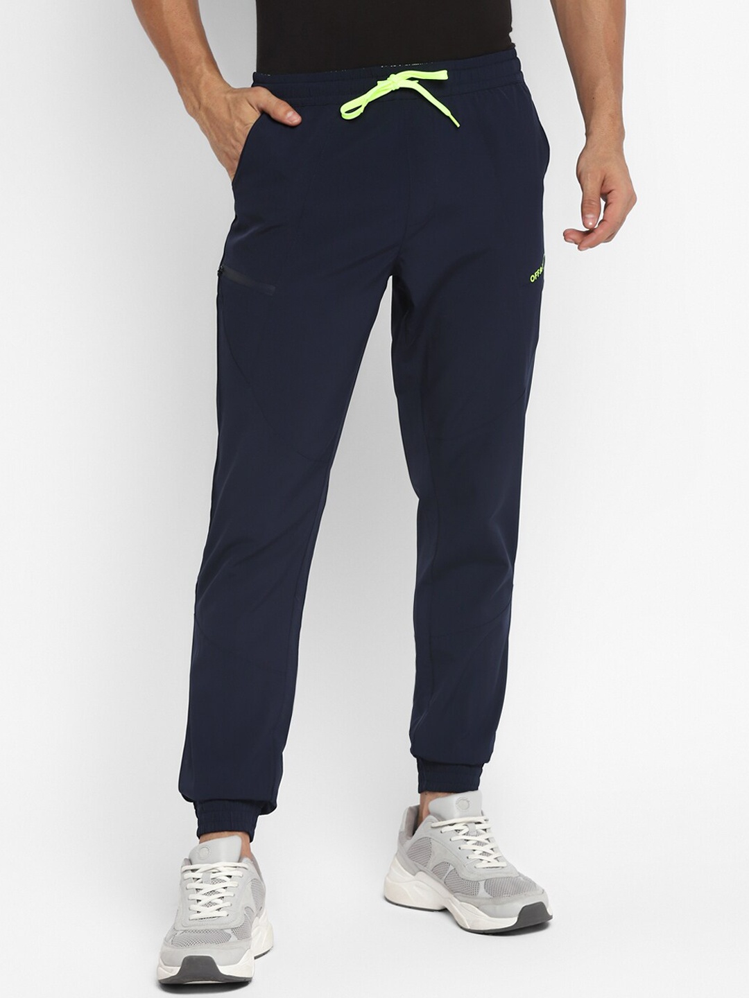 

OFF LIMITS Men Navy Blue Solid Jogger