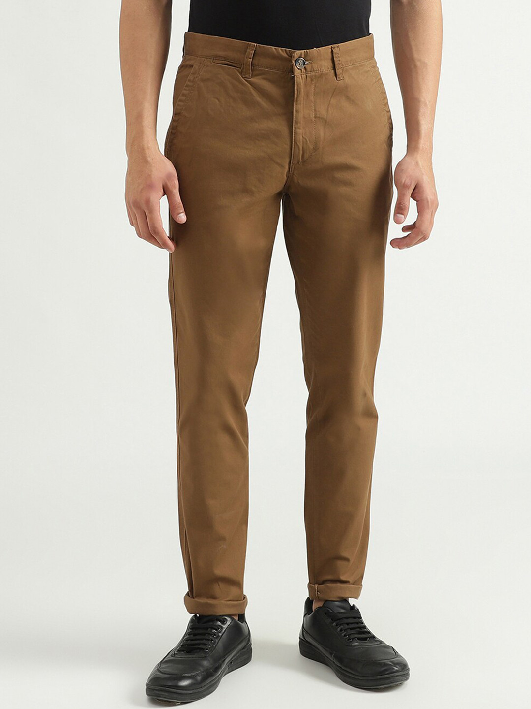 

United Colors of Benetton Men Brown Slim Fit Chinos Trousers