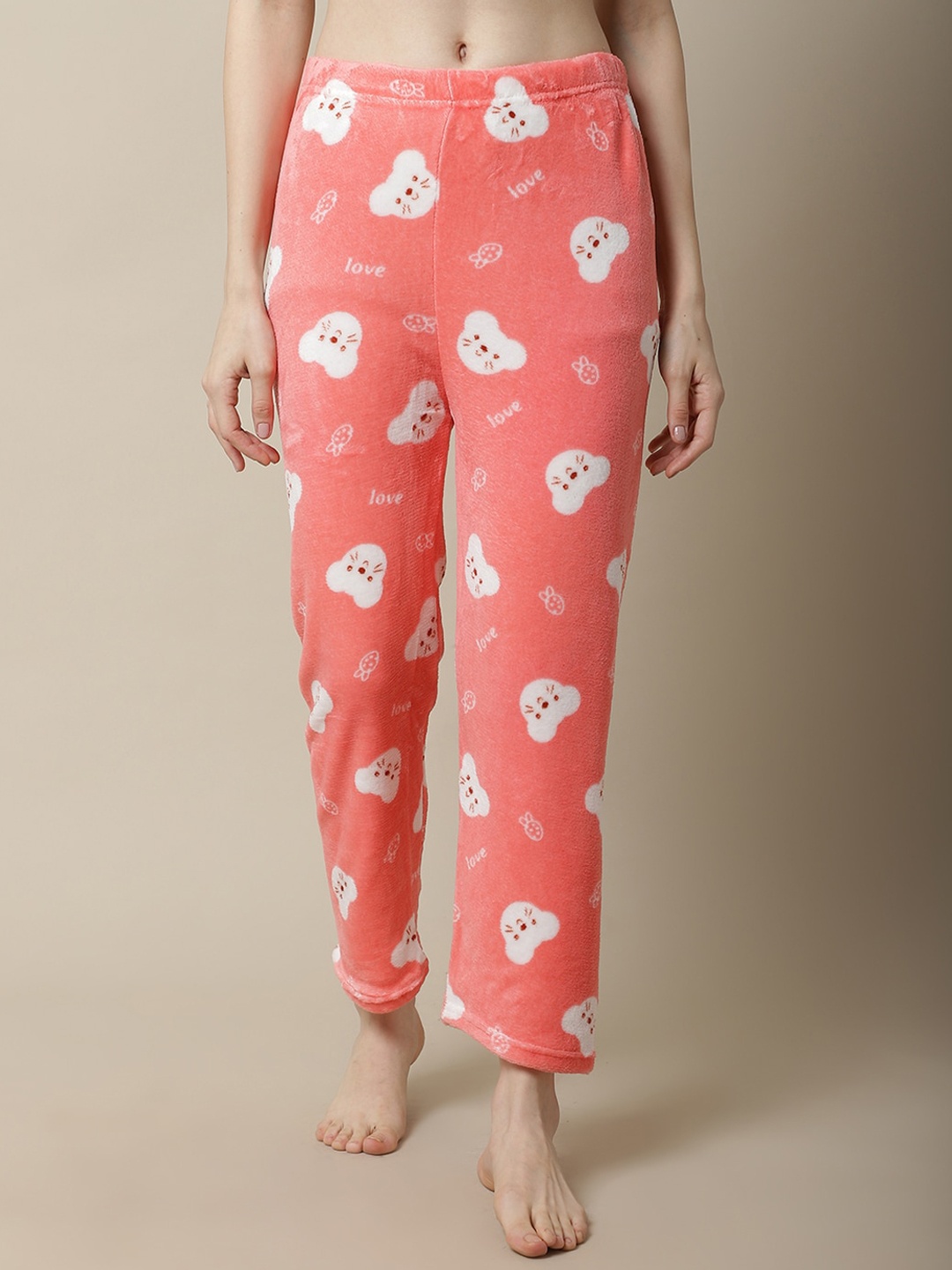 

TAG 7 Women Pink Printed Lounge Pants