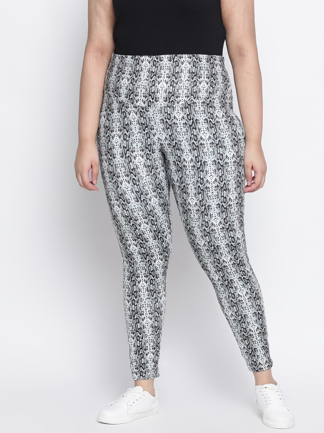 

Amydus Women Grey Printed Jeggings