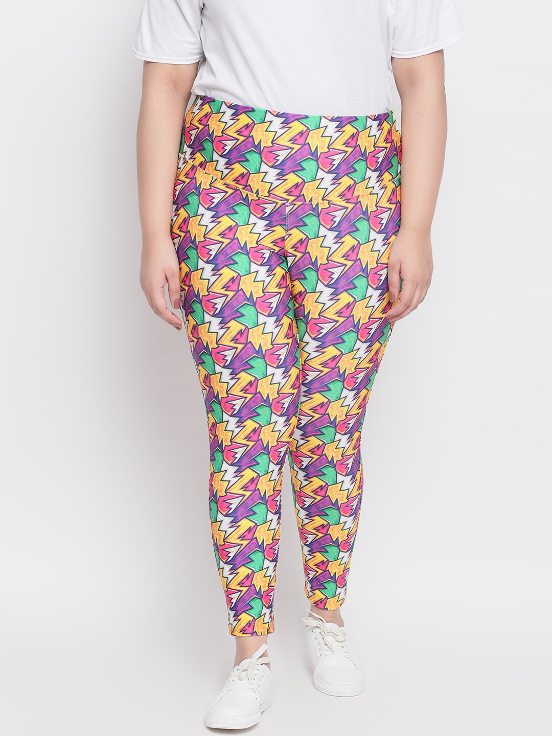 

Amydus Women Multicoloured Printed Jeggings, Multi