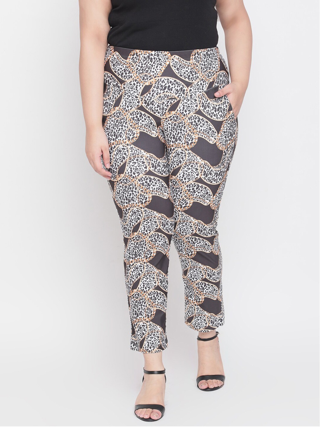 

Amydus Women Yellow & Black Printed Jeggings