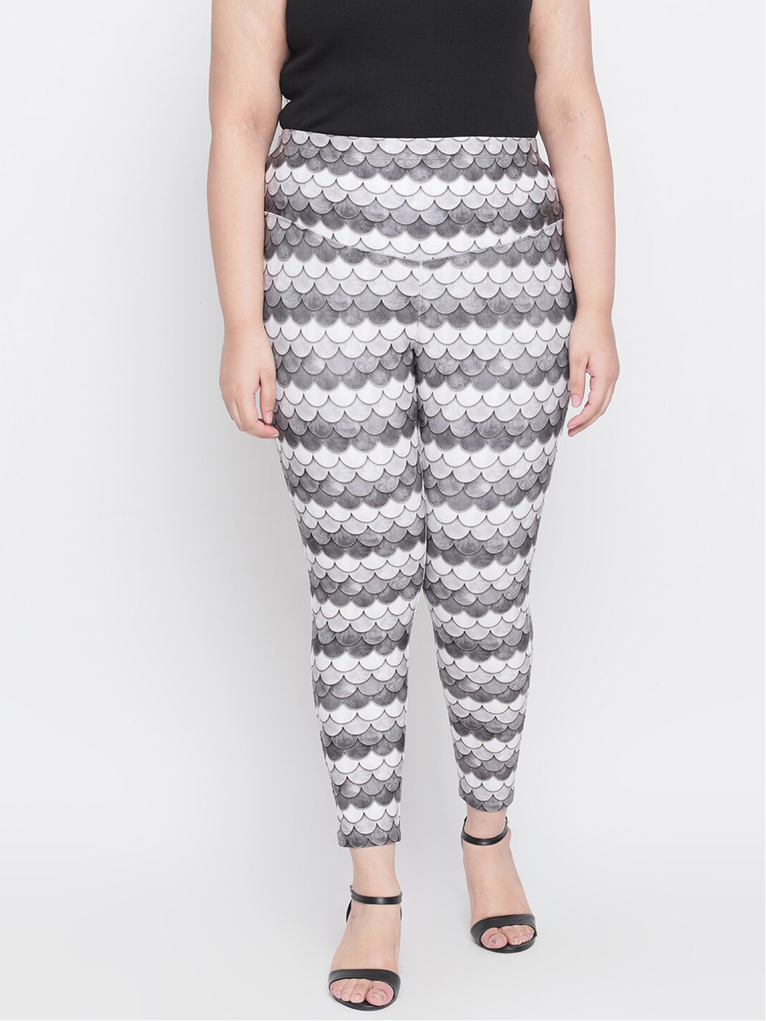 

Amydus Women Grey Printed Jeggings