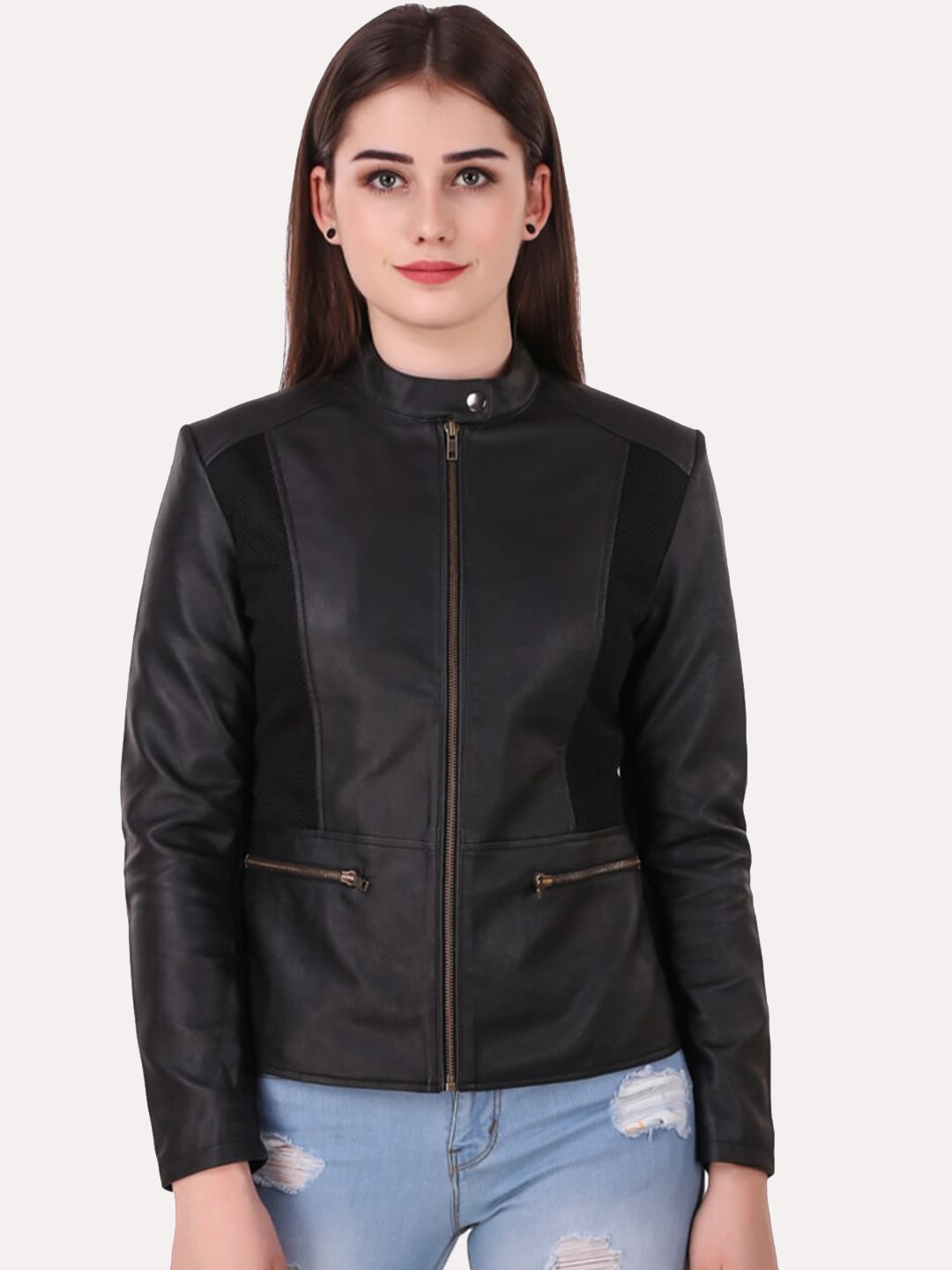 

Leather Retail Women Black Outdoor Biker Jacket