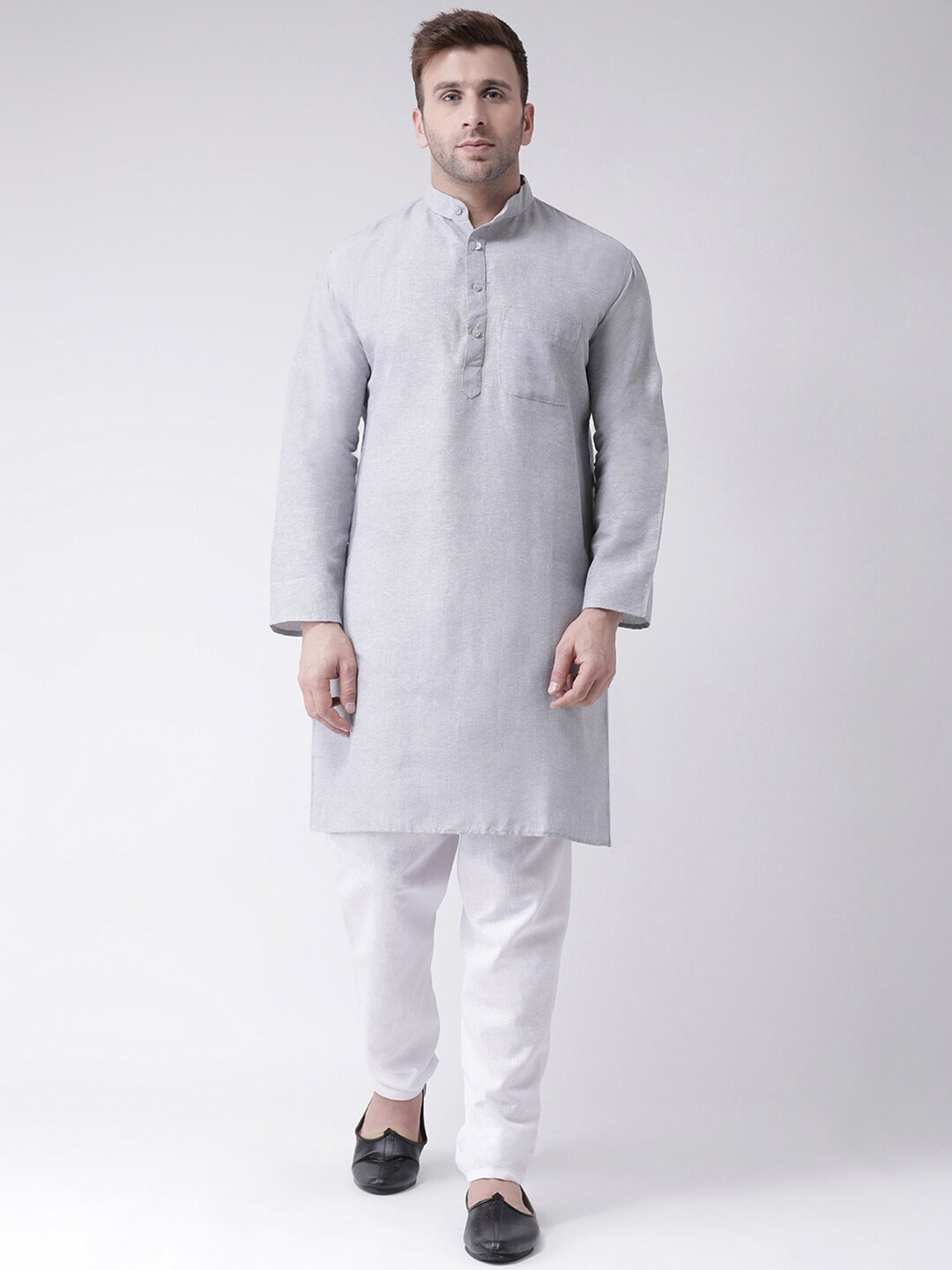 

RIAG Men Grey Kurta with Pyjamas