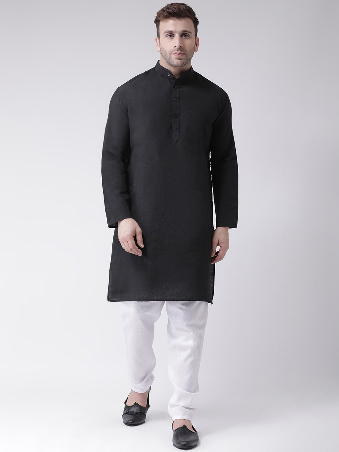 

RIAG Men Kurta with Pyjamas, Black